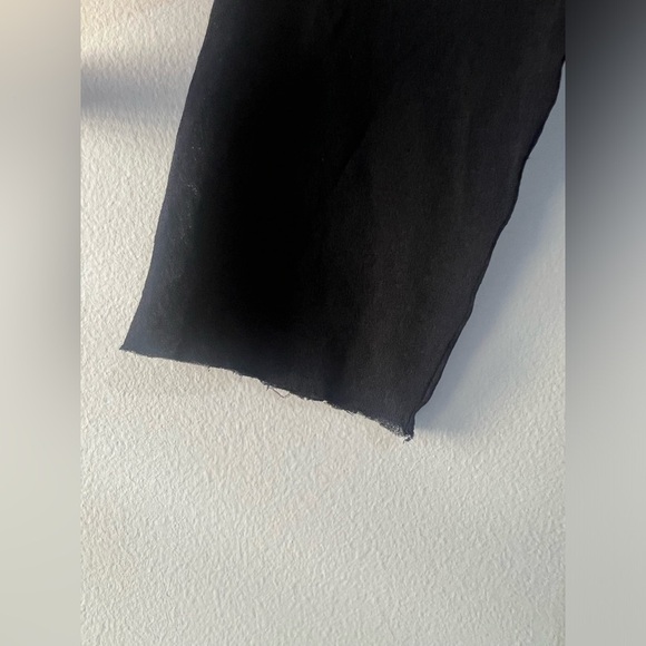 Ellie Tahari black midi dress size 4 sheer sleeve fitted - Picture 5 of 9